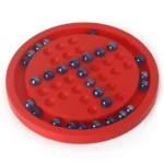 Toysbox Senior Colourful Brainvita Board Game 33 Pieces - Red