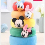 Babyhug Disney Babyhug 5 Pcs Disney Mickey And Friends Plush Stacking Ring Toy| 4 Rings and 1 Base Soft Stacking Toy| STEM Montessori Learning Toy for 1 - 3 Years Kids| Boost Motor Skills Creativity & Hand Eye Co-ordination| BIS Certified