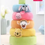 Babyhug Disney Babyhug 5 Pcs Disney Winnie The Pooh And Friends Plush Stacking Ring| 4 Rings and 1 Base Soft Stacking Toy| STEM Montessori Learning Toy for 1 - 3 Years Kids| Boost Motor Skills Creativity & Hand Eye Co-ordination| BIS Certified