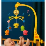 Fiddlerz Rotating Musical Cot Rattle for Babies Mobile for Cradle - Multicolor