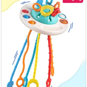 Babyhug Little Explorer's Ufo Montessori Toy | Sensory Toy For Babies To Spark Curiosity And Sensory Exploration | Developmental Play | Builds Eye-Hand Coordination | Multicolor | BIS Certified