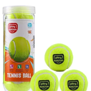 Play Nation Premium Cricket Tennis Ball - Pack of 3 | A Set Quality & Durable Cricket Balls | Provides Excellent Bounce & Firm Grip for Practice & Play