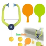 ADKD Hanging Table Tennis Trainer Ping Pong Ball Self Training and Workout Indoor Gaming Set with 2 Rackets & 2 Balls- ( Colour May Vary)
