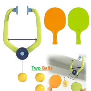 ADKD Hanging Table Tennis Trainer Ping Pong Ball Self Training and Workout Indoor Gaming Set with 2 Rackets & 2 Balls- ( Colour May Vary)