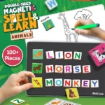 Intelliskills Magnetic Spell & Learn Animals | Multicoloured | Alphabet & Animal Learning Fun | Boosts Vocabulary & Cognitive Skills | Interactive Educational Toy for Kids | Ideal for Gifting | Educator Recommended | BIS Certified