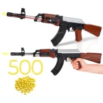 Fiddlerz Ak 47 Toy Shooting Gun for Kids with Laser Light with 500 Bullets Sniper Guns/Rifle Guns/Machine Gun Toy