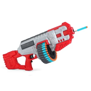 Play Nation Automatic Dart Blaster Battery Operated with Rotating Drum & Rechargeable Battery with 30 + 10 Elite Foam Darts - Multicolor