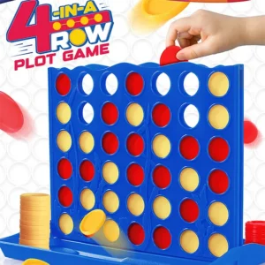 Intelliskills Premium Connect 4-in-a-Row (Plot & Strike Game) for Kids | Classic 2-Player Strategy Activity | Boosts Logical Skills | High Quality | For Gifting | BIS Certified | Educator Recommended