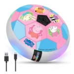 Wembley Toys Hover Football with Peppa Pig Print C-Type USB Rechargeable Battery Powered - Blue & Pink