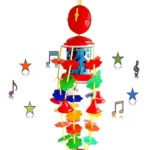 NEGOCIO Musical Toys Jhoomer Musical Merry Go Round Hanging Toy Key Mechanism With Soothing Music For Baby Kids (Color May Vary)