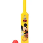 Disney Mickey Mouse Cricket Ball And Bat (Color & Print May Vary)