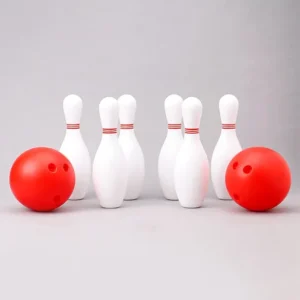 little fingers Little Fingers Bowling Set 8 Pieces - White Red